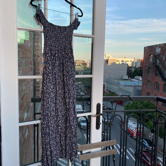 LF off the shoulder maxi slit dress - Picture 3 of 8